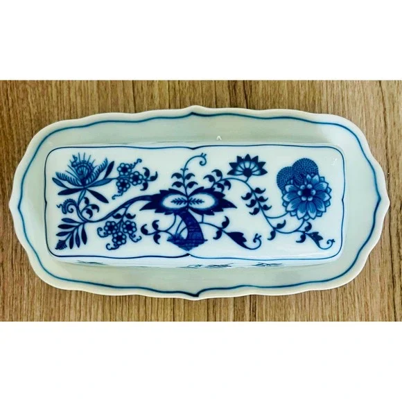 VintageBlue Danube Japan covered butter dish Blue Onion pattern Fine porcelain - Picture 4 of 12